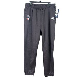 Kappa US Ski Team Kombat Jogger Pants Grey XXL New